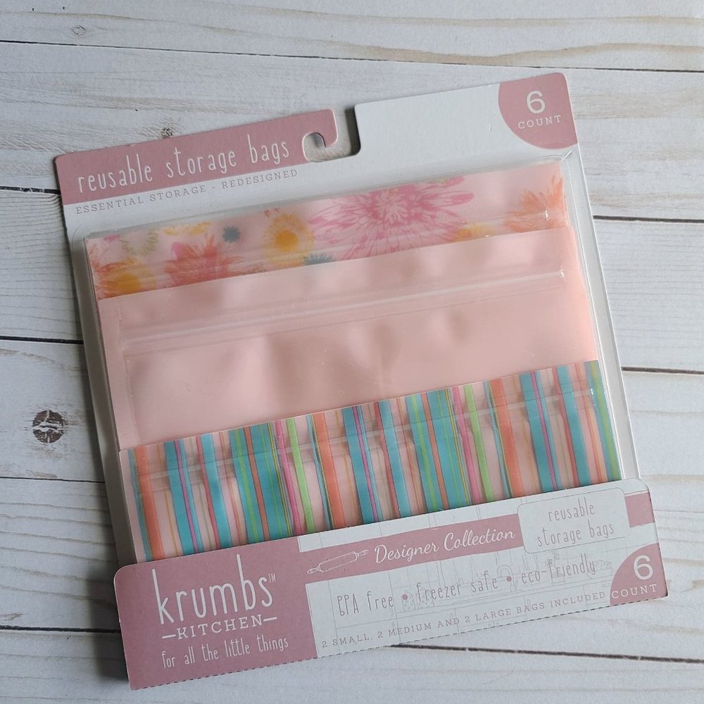 Reusable Storage Bags - Peach